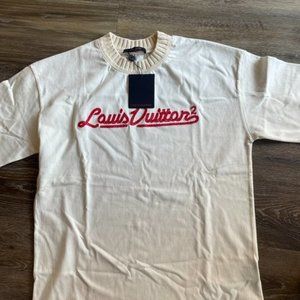 Louis Vuitton x Nigo Embroidered Mockneck Tee - Size M